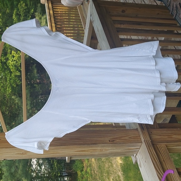 American Eagle Outfitters White Flutter Sleeve Lace Blouse Top Sz XS - Picture 5 of 9